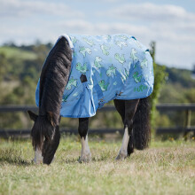 Deka Saxon 600D Pony Standard Neck Lite s potlacou dinosaura, 122 cm