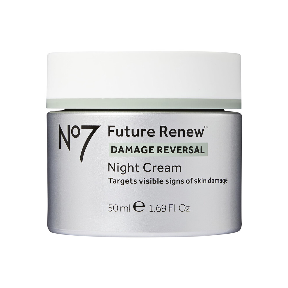 No7 Future Renew Damage Reversal Night Cream - Hydrating Face Moisturizer & Firming Cream to Reverse Visible Signs of Skin Damage - Dermatologist Appr