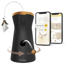 Kamera dla kota Furbo 360 + niania dla kota z inteligentnymi alertami (wymaga subskrypcji aplikacji na telefon): Alerty o naglych wypadkach i akt
