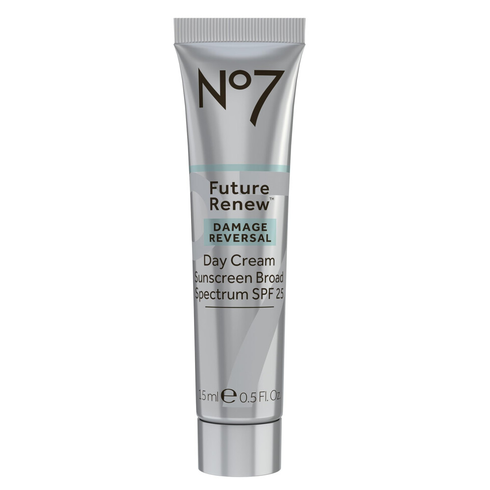 No7 Future Renew Damage Reversal Day Cream SPF 25 - Anti Aging Face Cream with SPF for Visibly Damaged Skin - Protects  Moisturizes & Reverses Dryness