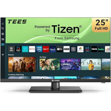 Tees 25 inch FHD Smart TV, Tizen OS 1080P TV, Full HD Central Stand TV with Netflix Disney+ Gaming Hub Dolby Audio,
