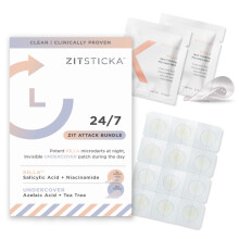 ZitSticka 24/7 Attack Bundle Akne-Pflaster fur das Gesicht     Das weltweit wirksamste Pickel-Pflaster mit schnell wirkenden Mikropfeilen     Beginnt