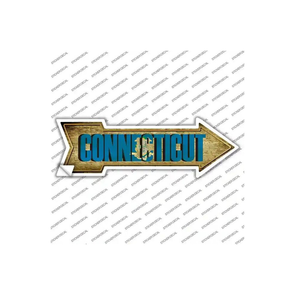 Smart Blonde A-200S-Xl Connecticut Novelty Arrow Sticker Decal - Extra Large 792636334429