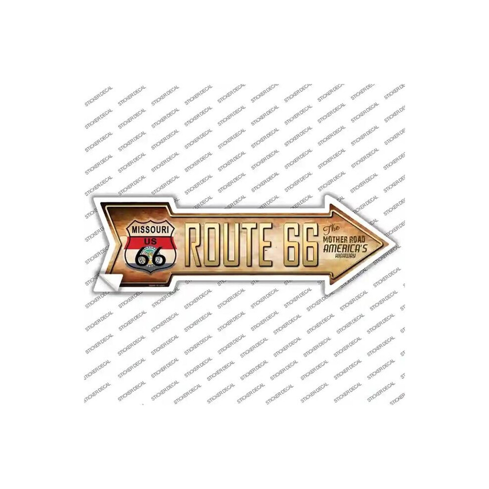 Smart Blonde A-140S-Xl Route 66 Missouri Flag Novelty Arrow Sticker Decal - Extra Large 792636334740
