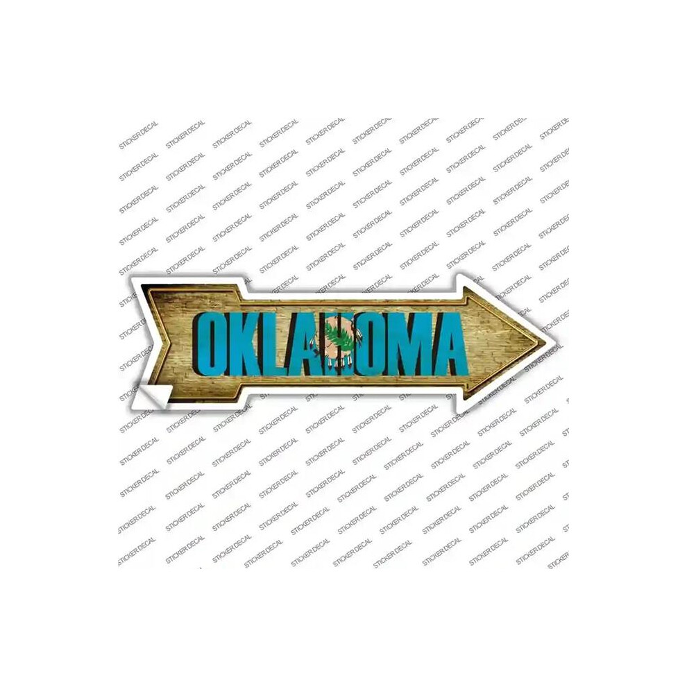 Smart Blonde A-229S-S Oklahoma Novelty Arrow Sticker Decal - Small 792636334573
