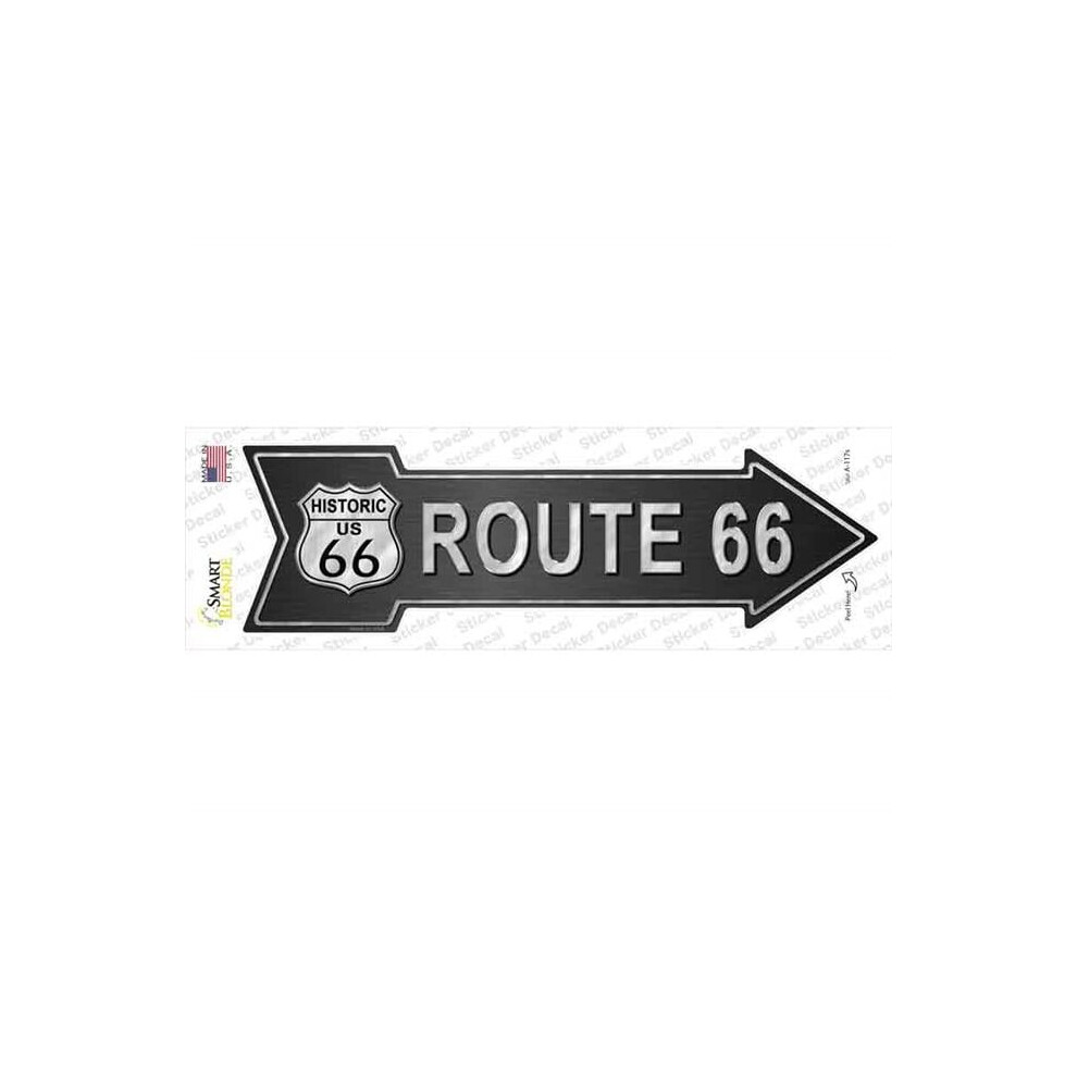 Smart Blonde A-117S-M Route 66 Novelty Arrow Sticker Decal - Medium 792636334597