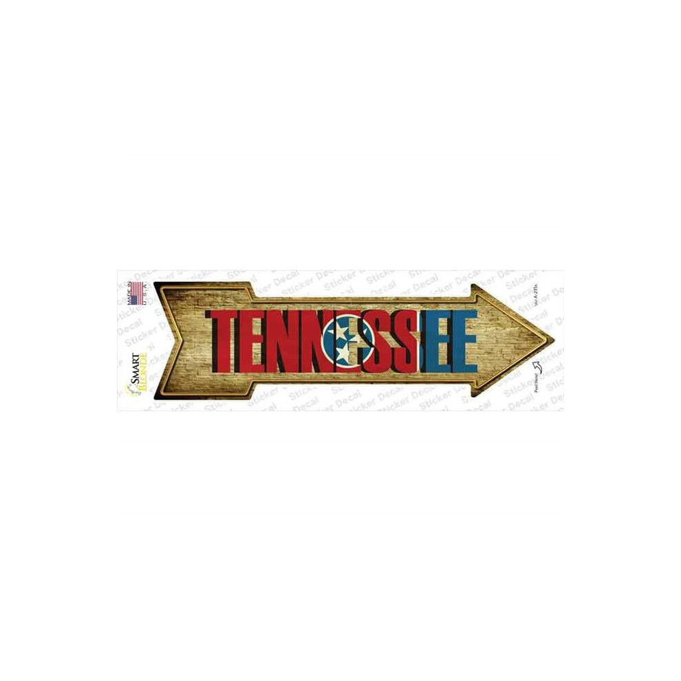 Smart Blonde A-235S-M Tennessee Novelty Arrow Sticker Decal - Medium 792636333767
