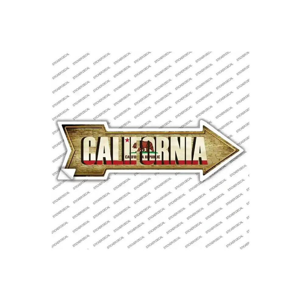 Smart Blonde A-198S-S California Novelty Arrow Sticker Decal - Small 792636334382