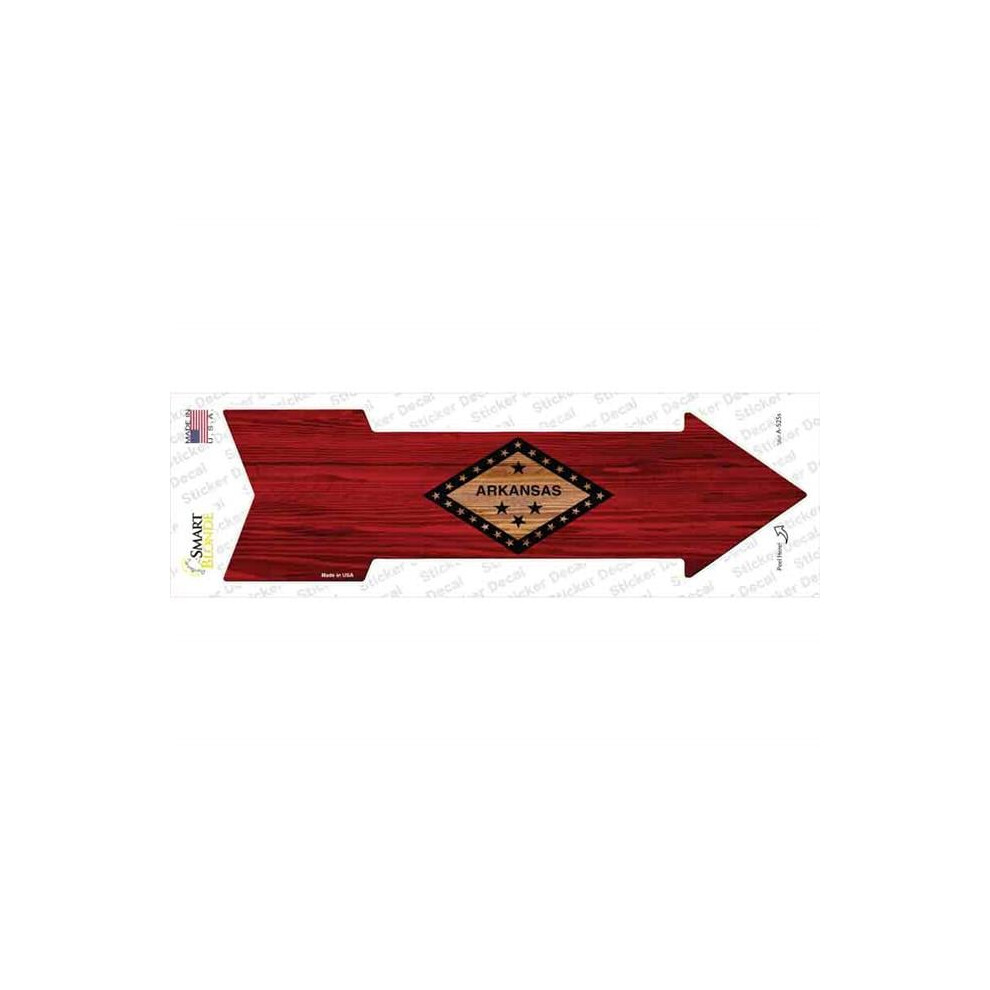 Smart Blonde A-525S-M Arkansas State Flag Novelty Arrow Sticker Decal - Medium 792636335990