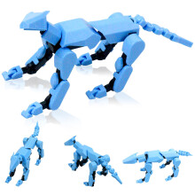 (Assembly Completed) Titan13 Action Figure Set Robot Dog Action Figure 3D Printed robo Dog Multi-Joint Movable Robot Dog Dummy Dog Gift for Collec