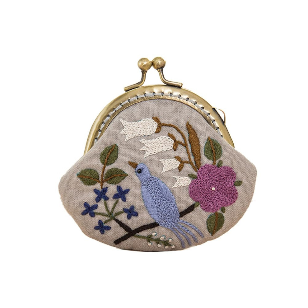 Heally, 1 Set Di Portamonete Da Ricamo, Con Chiusura A Moschettone, Strumento Fai Da Te (Stile Fenicottero) 10*3.5*8.5Cm Immagine 4.-image