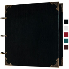 potricher 10 x 10 polegadas DIY lbum de fotos lbum de fotos Capa de couro 80 pginas Livro de recortes de papel artesanal em branco para aniver