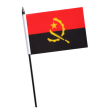 (Angola, Small - 15cm x 10cm) Africa National Hand Waving Flag