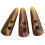 10pcs Large Horn Imitation Tooth Toggle Buttons Compatible with Coat Jacket Blazer Cream Bone 3