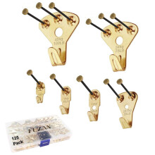 125-teiliges robustes Bildaufhngeset mit Ngeln fr Holz/Trockenbauwnde  professionelle Aufhnger fr Leinwand, Bro, Bilder, Uhr, Hausdekoration