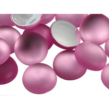 18mm vaaleanpunainen H512 litteä selkä mattapintainen himmeä viimeistely akryyli pyöreä kabochons - 20 kpl