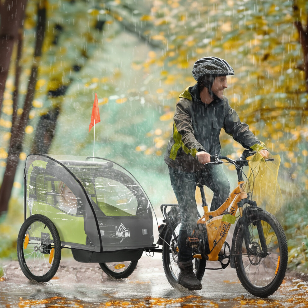 HOMCOM Baby Bike Trailer Cover, Bicycle Trailer Storage Cover Anti Dust Rain