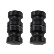 Nes Home Round Black Aluminum Shower Door Knob Handle Set Of 2