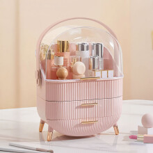 (Pink) Neo Three Layer Cosmetic Makeup Vanity Beauty Storage Organiser Skincare Display Box Case Holder
