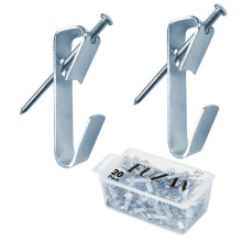 20 stk. Heavy Duty billedkroge FUZANWJ Professionelle billedoph?ng St?tte op til 100lbs Stort billedoph?ngningss?t p? tr?/gipsv?g til l?rred Kont
