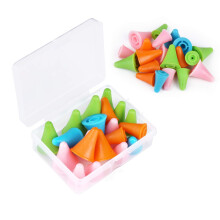 20 STUKS Breinaalden Puntbeschermers/Stoppers met Plastic Doos Inclusief 10 Kleine en 10 Grote Breinaald Tip Covers voor Beginners Breien Craft DIY