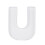 20.8cm Paper Mache Cardboard Letter Shaped Box Container (U) 1