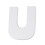 20.8cm Paper Mache Cardboard Letter Shaped Box Container (U) 4