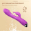 Rechargeable Rabbit Vibrator G-Spot Dildo Massager Waterproof Silent 4