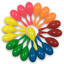 24 szt. Mini marakasy dla dzieci Mexican Fiesta Party Favors Plastikowe shakery do marakasw Noisemaker dla Cinco de Mayo Day of the Dead Fiesta Meks