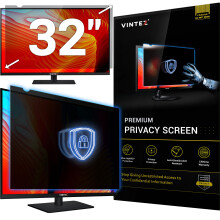 32 Inch 16:9 Computer Privacy Screen Filter for Widescreen Monitor and Laptop - Anti-Glare - Anti-Scratch Protector Film - Data Confidentiality Shield