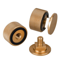 3Mirrors Svejsning Hood (Pipeliner) Hjelm Fastgørelsesmiddel Guld hovedbeklædning Udskiftningsdele Tilbehør Skruer Flip Hood Aluminium - Anodiser