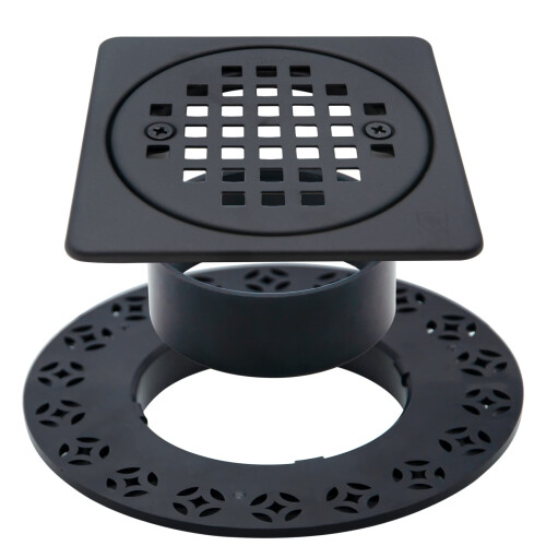 Kit de grelha de dreno de 4 polegadas compatível com Schluter Kerdi-Drain