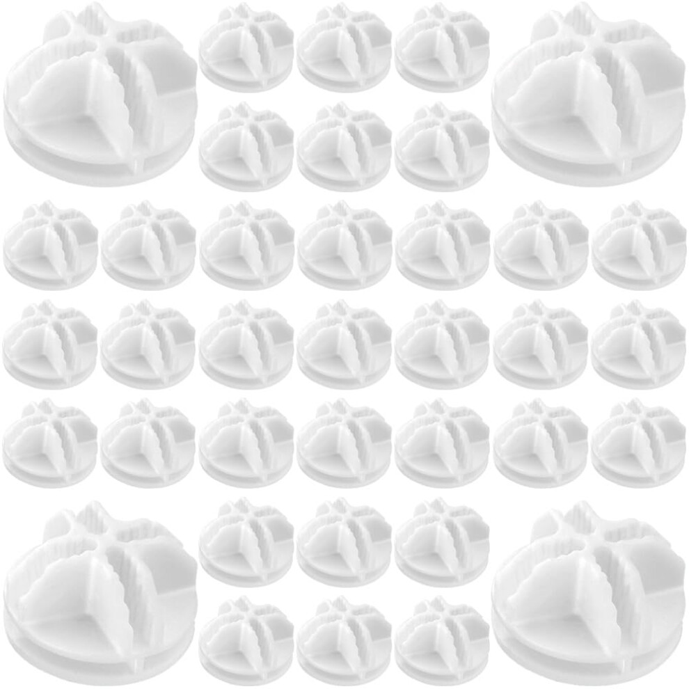 40Pcs Wire Cube Connectors Wire Grid Cube Organizer Connector Plastic Storage Cube Connectors for Modular Closet Storage Organizer and Wire Grid