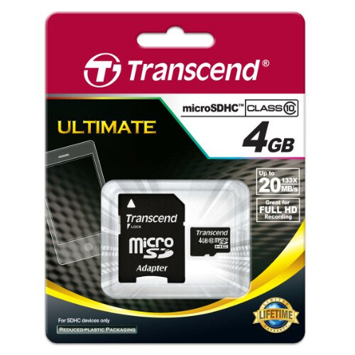 4 GB Microsdhc-kort (KLASSE10) 2