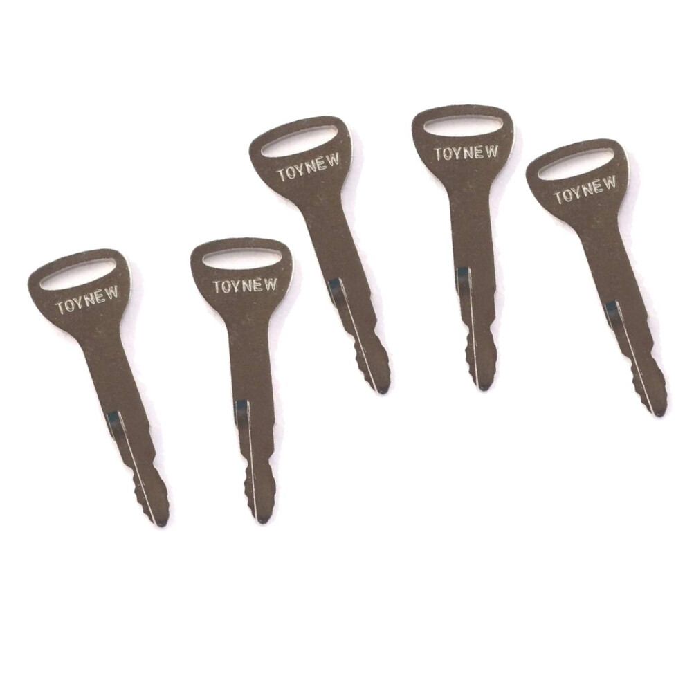 5 Ignition Keys 57591-23330-71 575912333071 A62597 162597 For Toyota Forklift-image