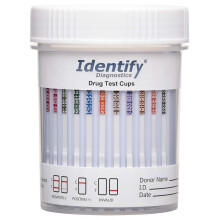 5-pack Identify Diagnostics 12-panel drugstestbeker met BUP - Direct testen op 12 verschillende drugs THc50 cOc OXY MDMA BUP MOP AMP BAR BZO