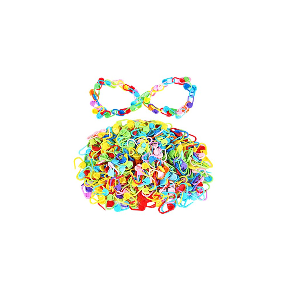 500 Pezzi Di Marcatori Per Maglia Colorati, Fermagli Per Uncinetto, Marcatori Per Maglia, Contapunti, Fermagli Per Aghi Per Maglia, Spille Di Sic