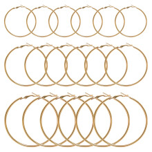 60Pcs Earrings Beading Hoop Earrings Finding - Stainless Steel Hypoallergenic Round Beading Hoop Open Beading Hoop for Jewelry Making DIY Crafts Art C
