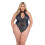 6431 - Sequin Fishnet Keyhole Romper 3