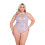 6431 - Sequin Fishnet Keyhole Romper 3
