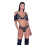 6438 - Sequin Fishnet Strappy Shorts 1
