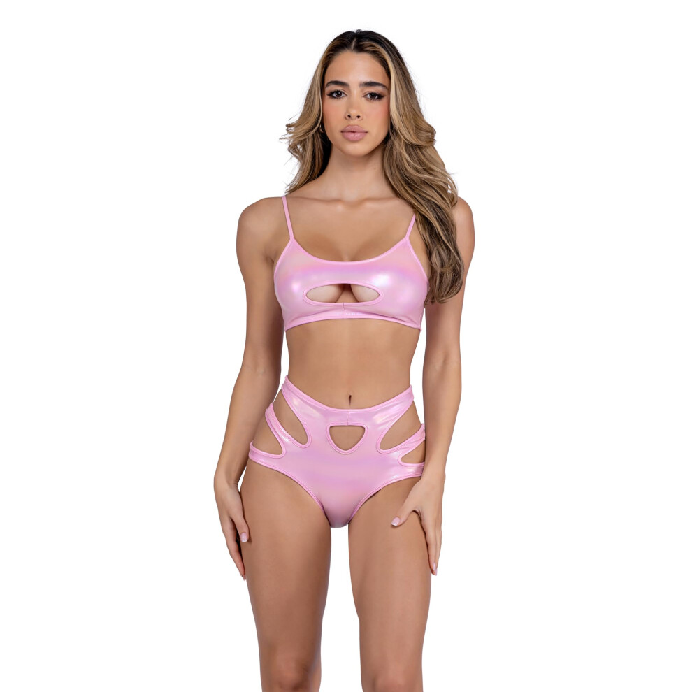 6449 - Short taille haute m   tallis    iris        trou de serrure