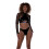 6502 - Pride Cropped Vinyl Halter Neck Top 2