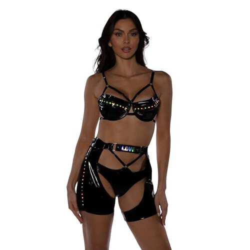 6504 - Pride Light Up Vinyl Chaps 1
