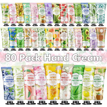 Conjunto de 80 Crema para Mãos para Mãos Secas, Loção de Mãos de Viagem para Dia dos Namorados