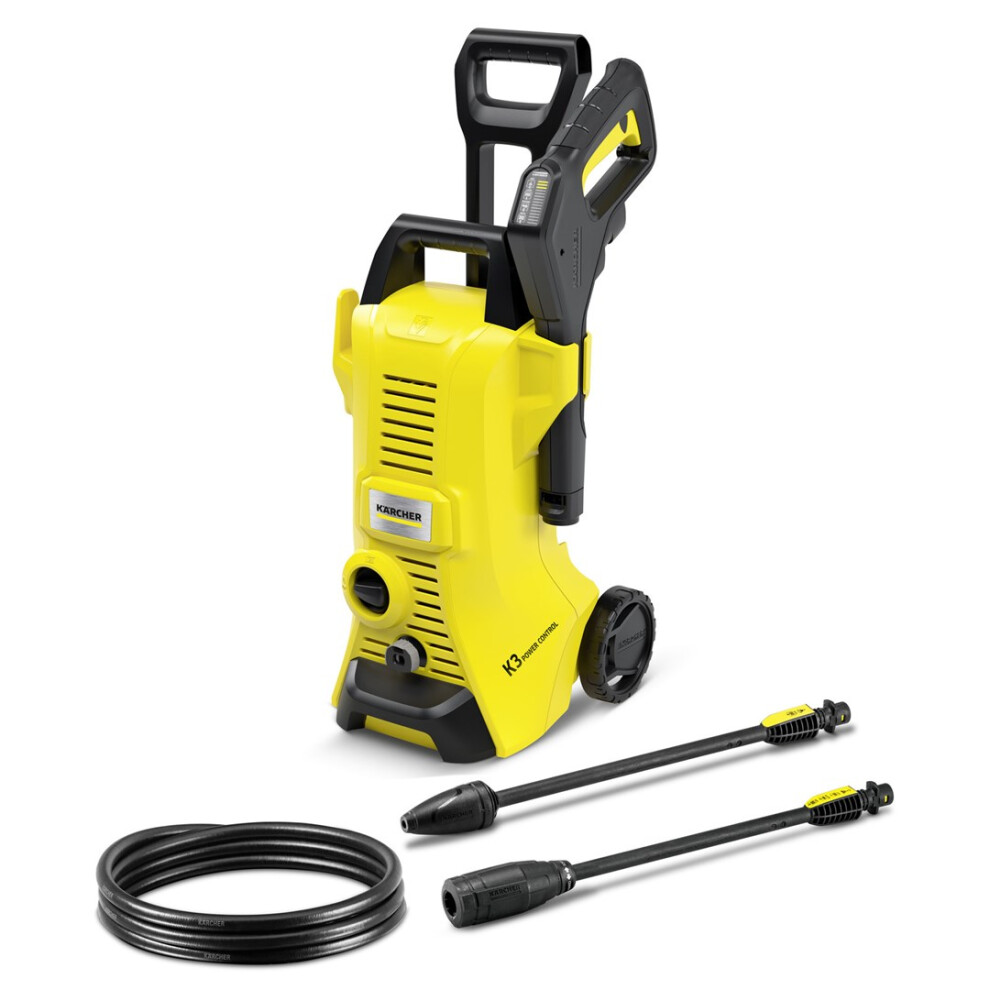 Kärcher K 3 Power Control Pressure Washer Upright Electric 380 L/H Black, Yellow