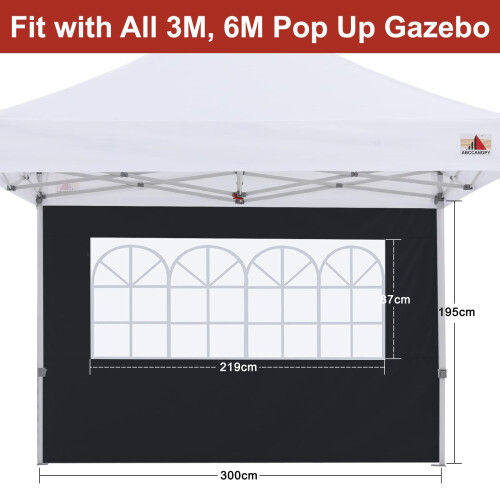 ABCCANOY 2 pakkausta 10x10 katossivuseiniδ kirkonmustalla 1