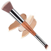 Acosbruop Double Ended Makeup Brush Foundation Brush and Concealer Borste Foundation Brush Flat för flytande grädde concealer borste under ögat