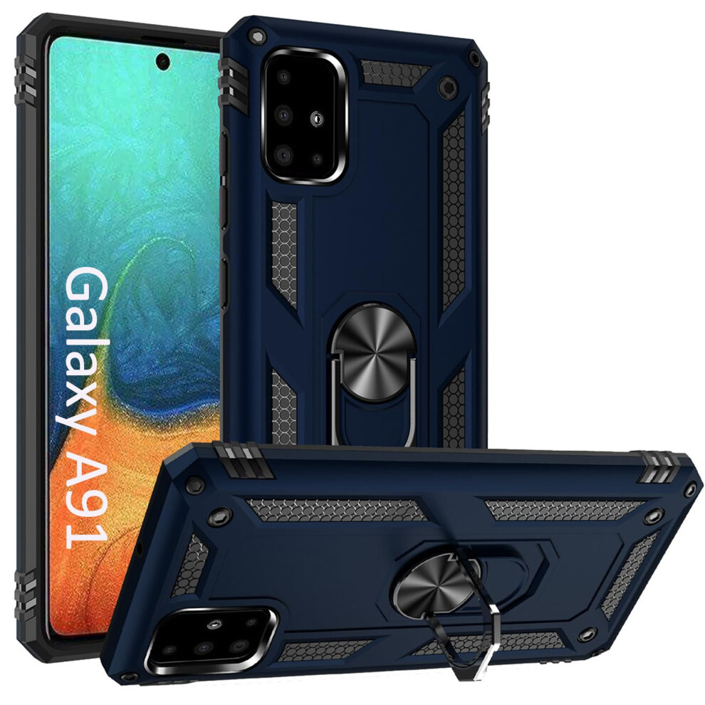 Addit A71 5G Case/A91 Case/S10 Lite Case/M80s Case [Military Grade ] 15Ft. Drop Tested Case With Magnetic Car Mount Ring Holder Stand Case For Galaxy 717186127475