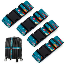 Justerbar rejsebagagerem Kuffertb?lte Rejsetaske tilbeh?r 1,96 in B x 6,4 ft L 4 Pack